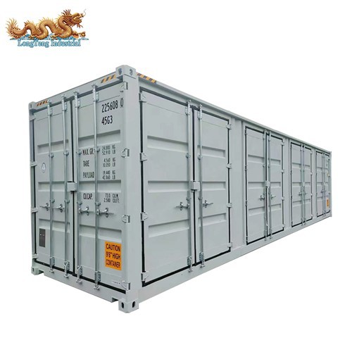 40ft Open Side Container ak 4 Pòt